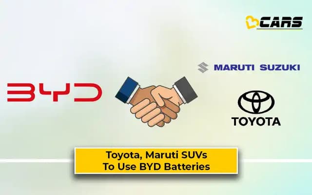 Maruti And Toyota Electric SUVs To Use BYD Batteries