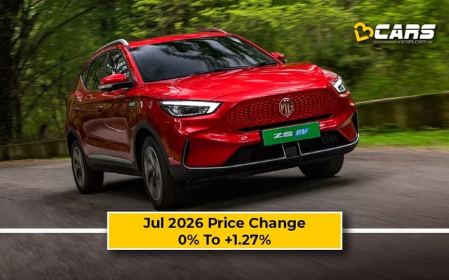 MG ZS EV 2026 Jul Price Change — Hiked Up To 25k