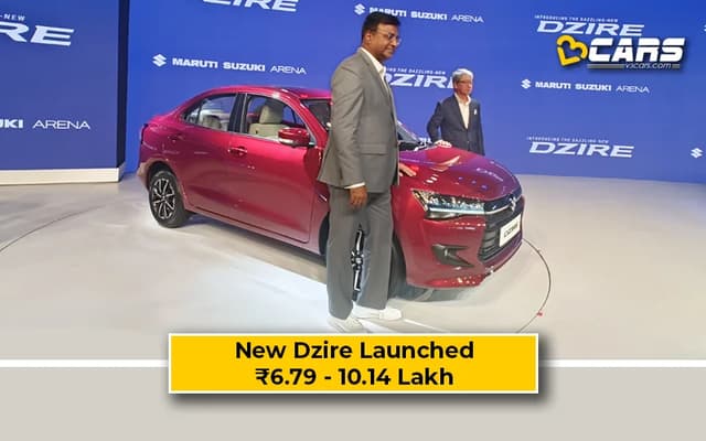 2024 Maruti Dzire (New Gen) Launched At Rs. 6.79 Lakh