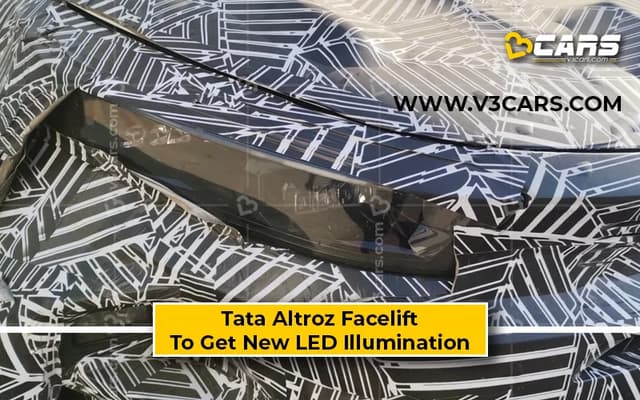 Tata Altroz Facelift Spied With New LED Headlamps And Fog Lamps
