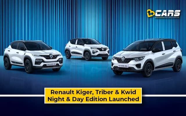 Renault Kiger, Triber, Kwid Night & Day Launched