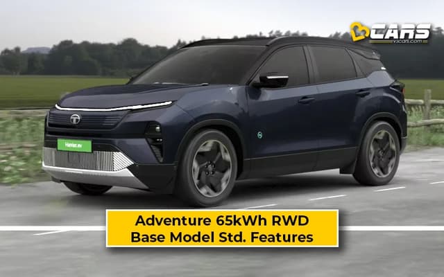 Tata Harrier EV 2025 Standard Features — Base Model 65kWh (Adventure)