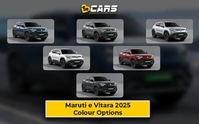 2025 Maruti e Vitara– All Exterior Colour Options