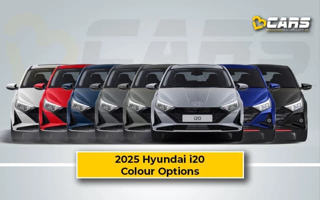 2025 Hyundai i20 – Variant-Wise Exterior Colour Options