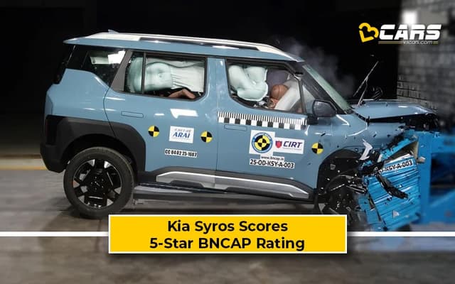 2025 Kia Syros Scores 5-Star Bharat NCAP Safety Rating