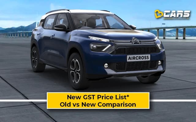 Citroen Aircross — New GST Rate List