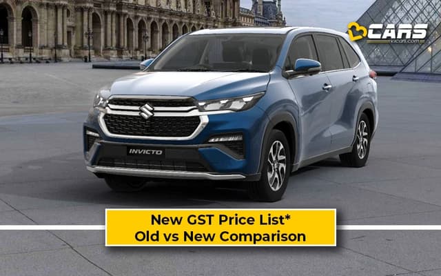 Maruti Invicto — New GST Rate List