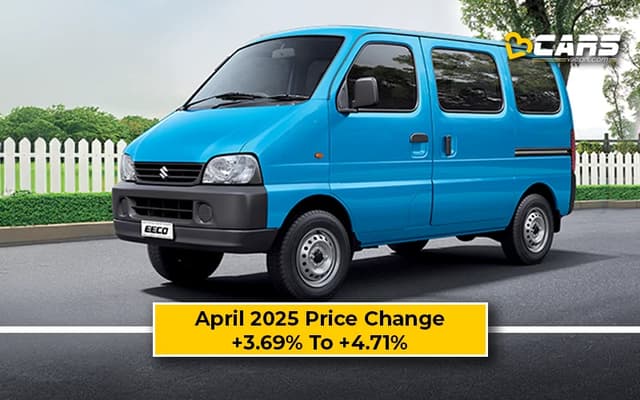 Maruti Eeco April 2025 Price Change