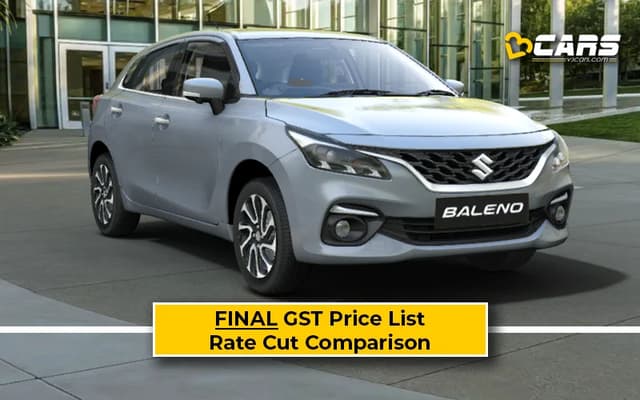 Final Maruti Baleno Price List After GST Rate Cut (Confirmed)