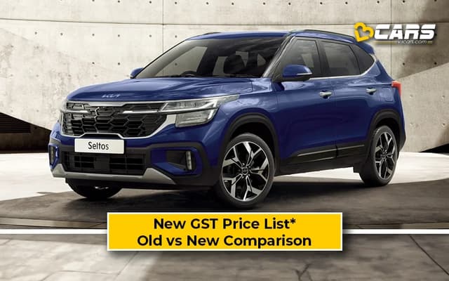 Kia Seltos — New GST Rate List