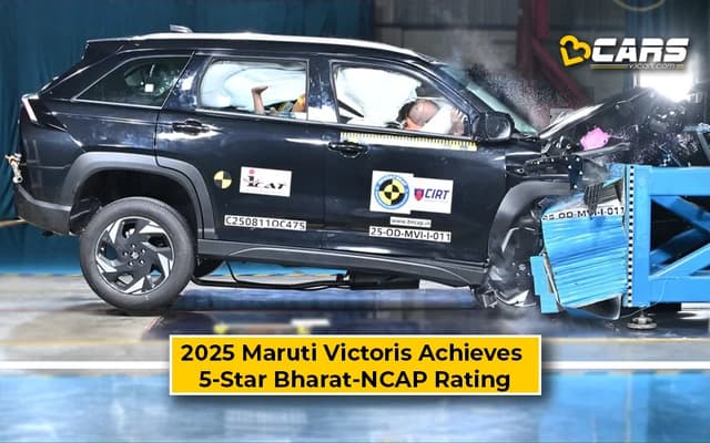 2025 Maruti Suzuki Victoris Scores 5-Star Bharat NCAP Safety Rating