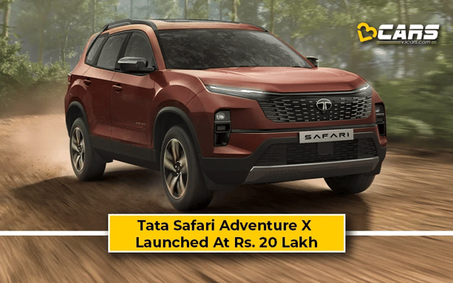 Tata Safari Adventure X Variants Launched; Prices Start At Rs. 20 Lakh