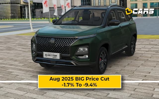 Up To Rs. 2.03 Lakh Price Drop For MG Hector Plus In August 2025