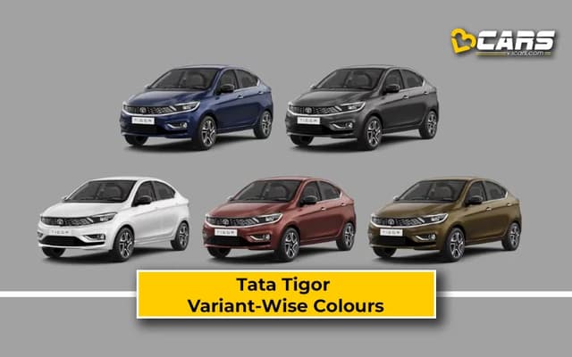 Tata Tigor Variant-Wise Colour Options