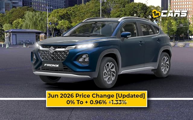 Maruti Suzuki Fronx 2026 Jun Price Change — Hiked Up To 7.5k