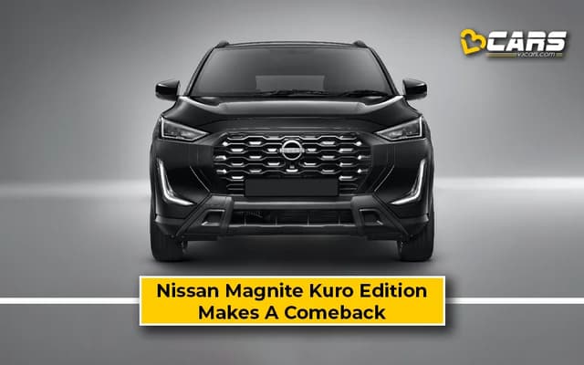 2025 Nissan Magnite Kuro Edition Launched At Rs. 8.30 Lakh