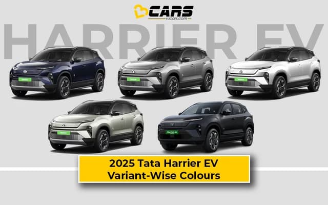 2025 Tata Harrier EV – All Exterior Colour Options (Variant-Wise)
