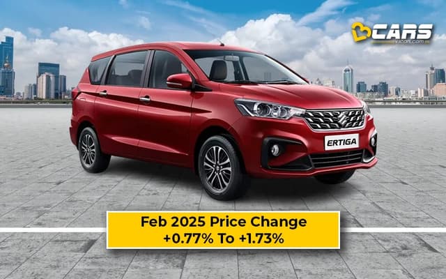 Maruti Ertiga 2025 Price Change — Hiked By Up To 15k