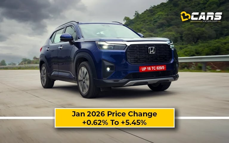 First Spot: Honda Elevate 2026 Jan Price Change — Hiked Up To 60k