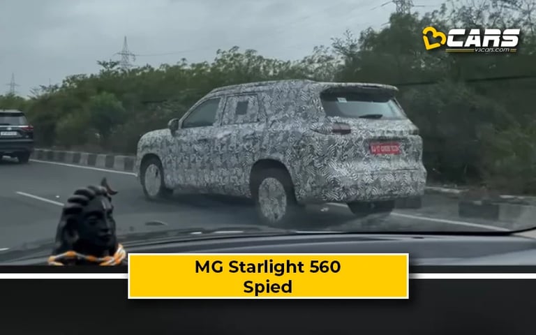 MG Starlight 560 Spied Testing Again – New 3-Row SUV Details