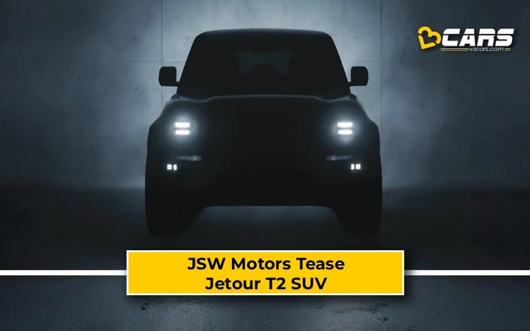 JSW Motors Tease Jetour T2 SUV