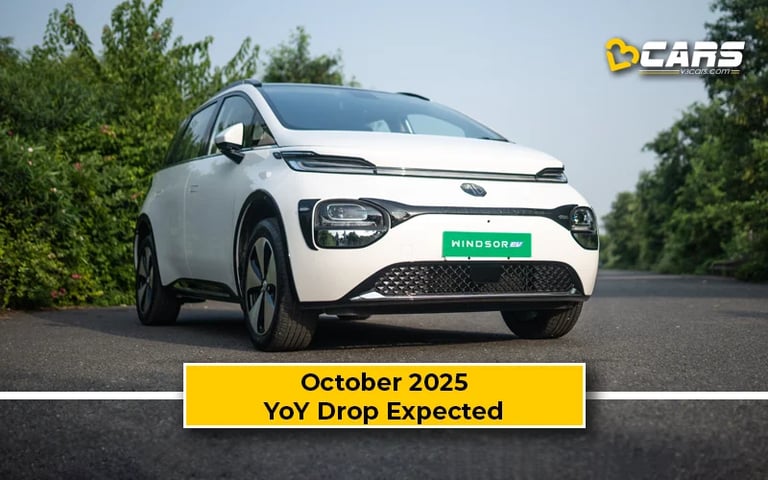 Windsor EV & MG Likely To See A Considerable YoY Drop In Oct 2025