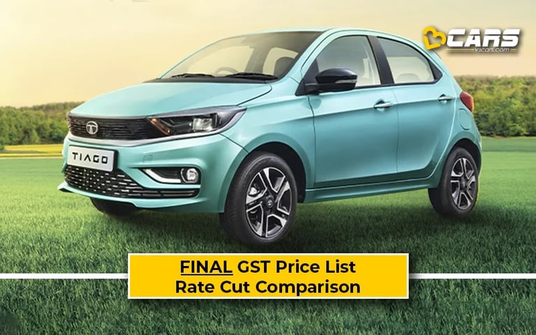 Final Tata Tiago Price List After GST Rate Cut (Confirmed)