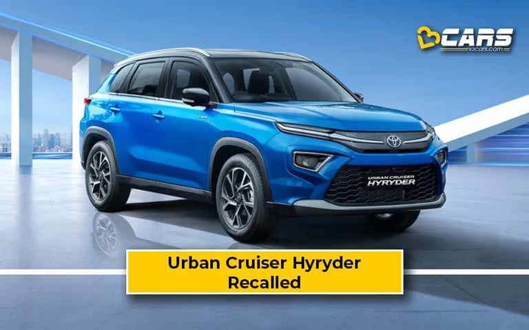 Toyota Urban Cruiser Hyryder Recalled Over Fuel Gauge Inaccuracy