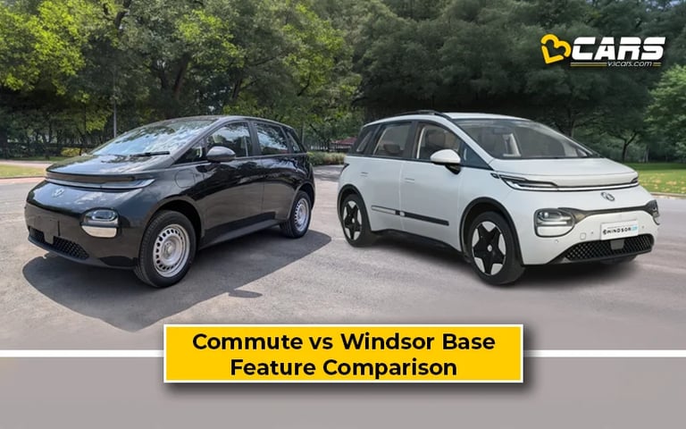Exclusive: MG Windsor Commute Taxi Feature Comparison w/ Windsor Base