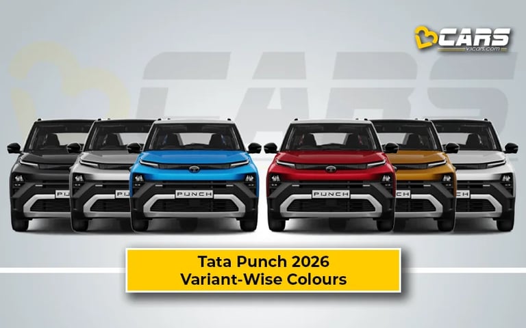 Tata Punch 2026 – All Exterior Colour Options (Variant-Wise)