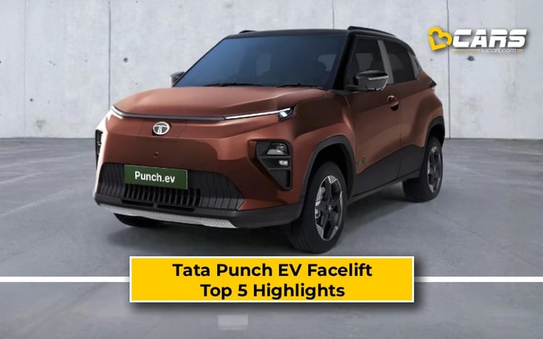 Tata Punch EV Facelift Top 5 Highlights
