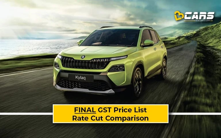 Final Skoda Kylaq Price List After GST Rate Cut (Confirmed)