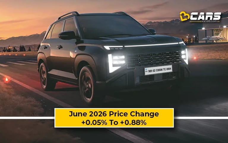 Hyundai Venue 2026 June Price Change — Hiked Up To Rs. 14k