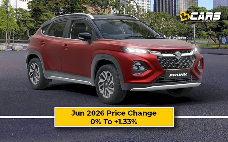 Maruti Suzuki Fronx 2026 Jun Price Change — Hiked Up To 14k