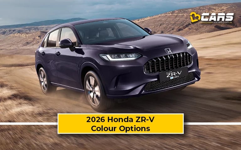 2026 Honda ZR-V Colour Options