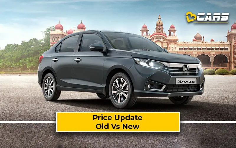 Honda Amaze Increased Prices Inside November 2022