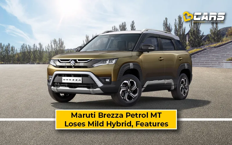 Maruti Suzuki Brezza Petrol MT Loses Mild Hybrid Tech