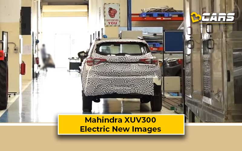 Mahindra XUV300 Electric Spied With New LED Tail lights
