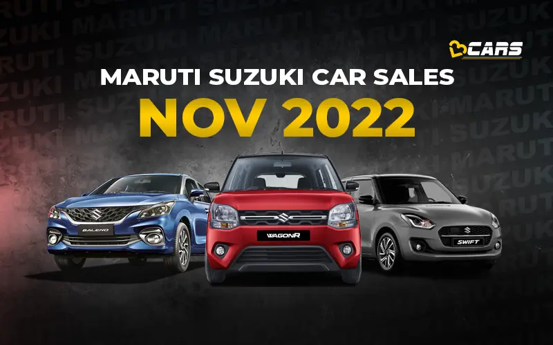 Maruti Car Sales Analysis YoY, MoM, 6Month Trend November 2022