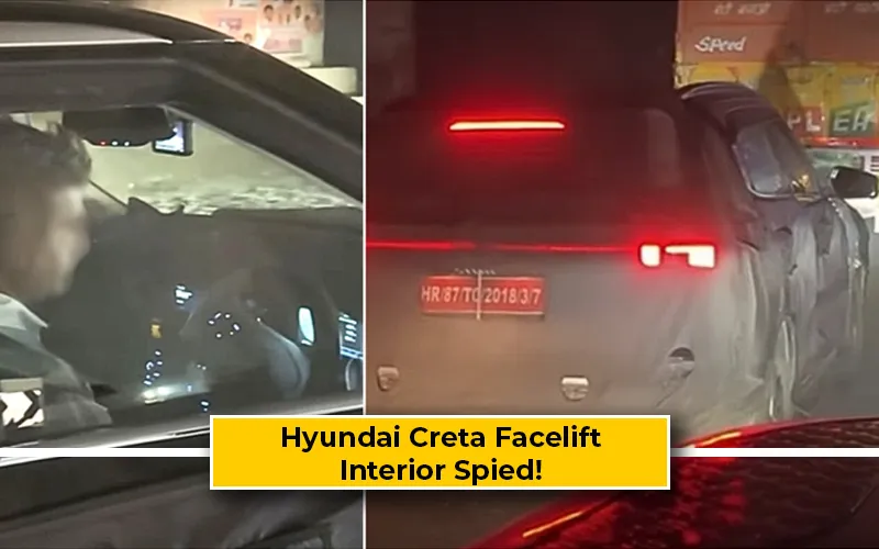 Hyundai Creta Facelift Interior Spied With Digital Instrument Cluster