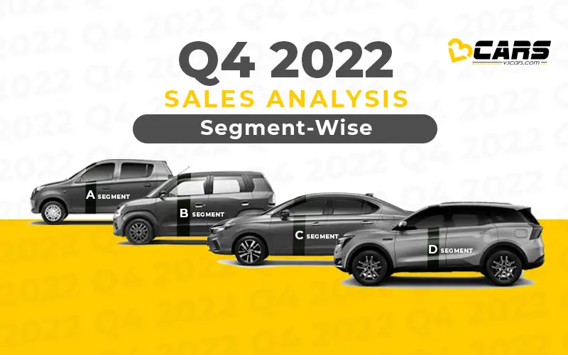 Segment Wise Quarterly Car Sales Analysis Q4 2022 QoQ, YoY Change