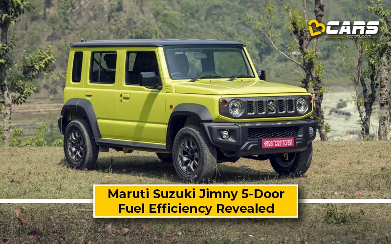 Maruti Suzuki Jimny Fuel Efficiency Revealed