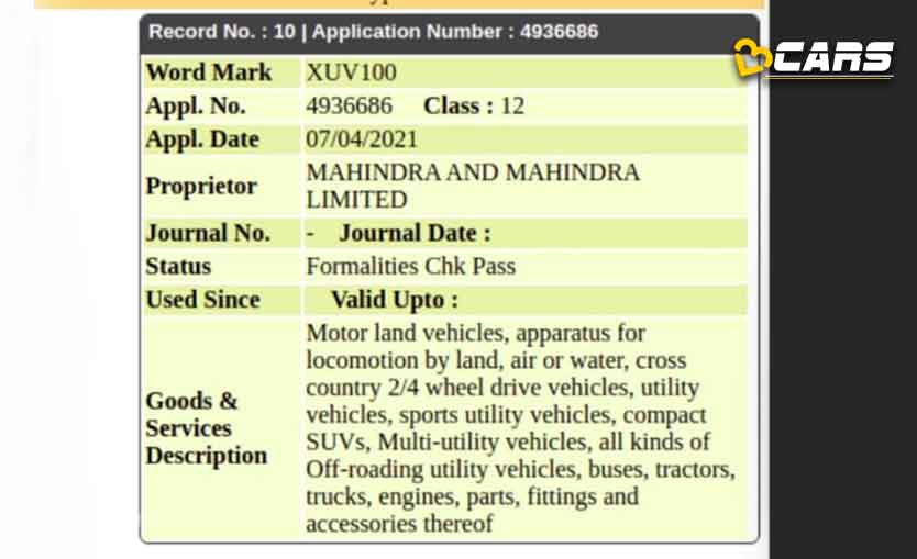 Mahindra Trademarks