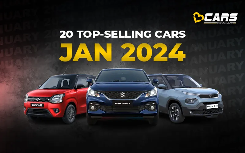 20 Top Selling Cars - January 2024