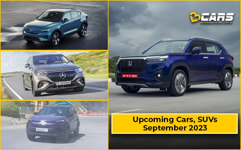 Upcoming Cars, SUVs Launching In September 2023