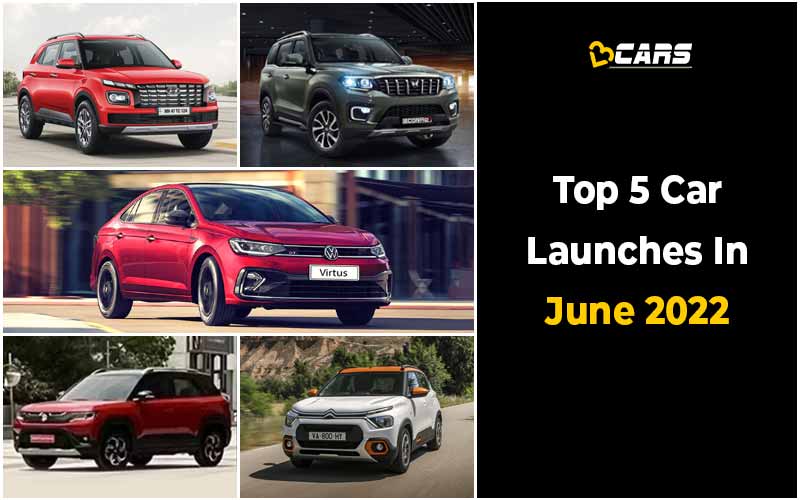 Top 5 Cars Launching In June 2022