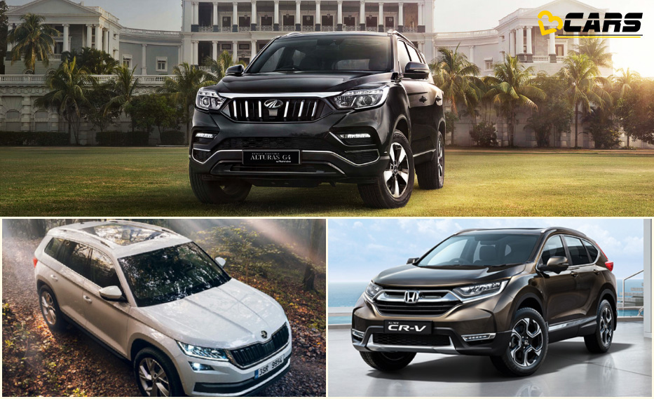 Mahindra Alturas G4 vs Skoda Kodiaq vs Honda CR-V MAIN