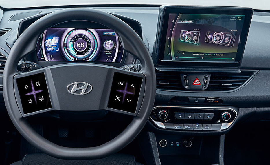 Hyundai Virtual Cockpit Concept Offers Touchscreen For Safe Driving