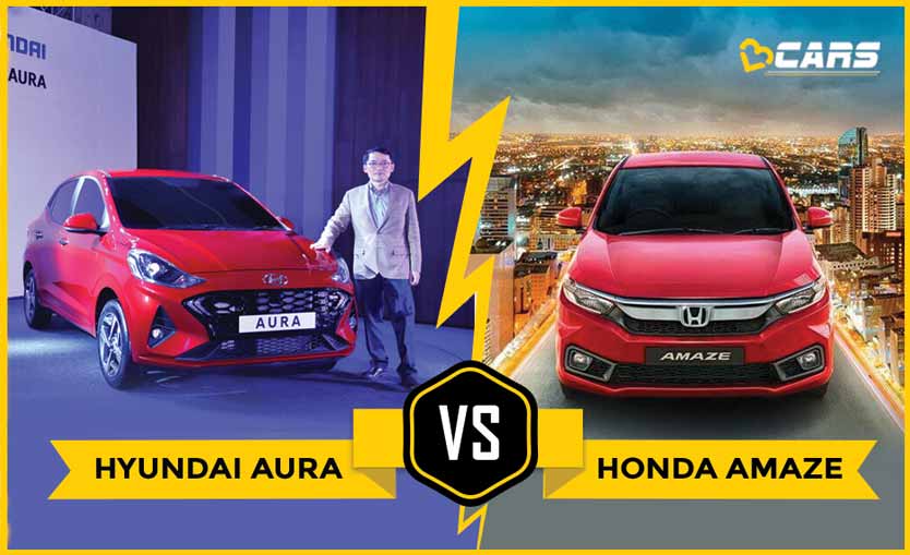 2020 Hyundai Aura Vs Honda Amaze