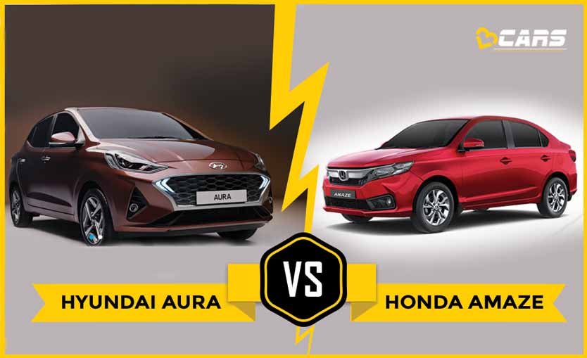 2020 Hyundai Aura vs Honda Amaze